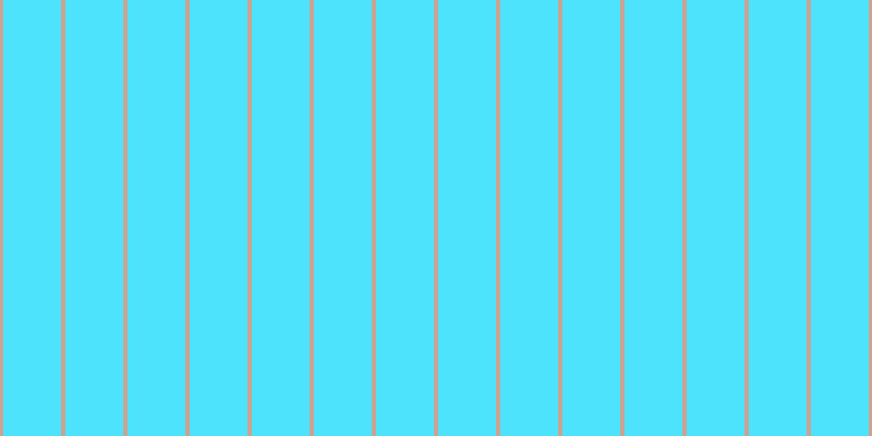 #16dcfd (75%), #caa393 vertical lines, four pixels wide, fifty-three pixels apart