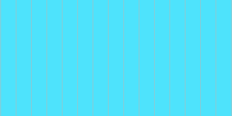 #16dcfd (75%), #eba393 vertical lines, one pixels wide, fifty-two pixels apart
