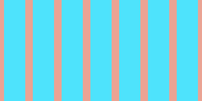 #16dcfd (75%), #eba393 vertical lines, thirty pixels wide, eighty-four pixels apart