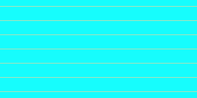 #16fdfd, #fcd393 horizontal lines, two pixels wide, fifty-six pixels apart