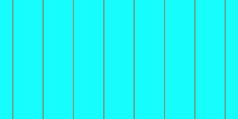 #16fdfd, #67a393 vertical lines, five pixels wide, ninety-seven pixels apart