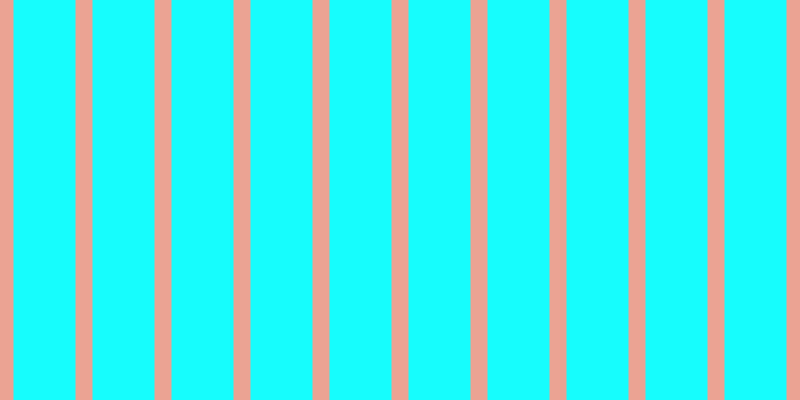 #16fdfd, #eba393 vertical lines, seventeen pixels wide, sixty-two pixels apart
