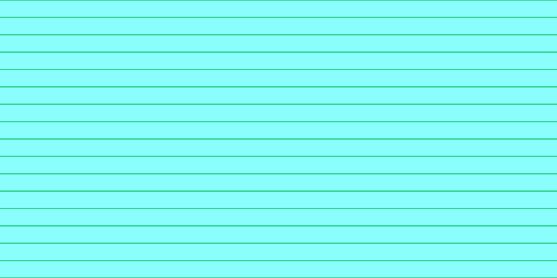 #16fdfd (50%), #36d393 horizontal lines, two pixels wide, twenty-three pixels apart
