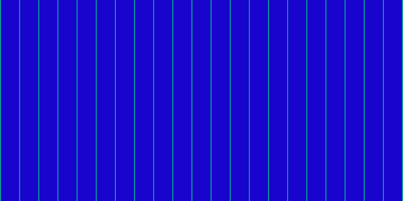 #1804cd, #04a393 vertical lines, two pixels wide, thirty-six pixels apart