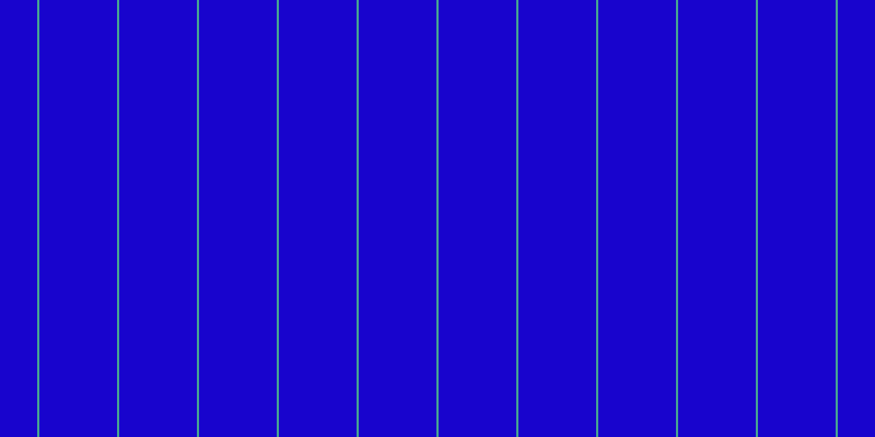 #1804cd, #46a393 vertical lines, two pixels wide, seventy-one pixels apart