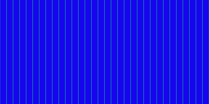 #1804ee, #04a393 vertical lines, two pixels wide, twenty-three pixels apart