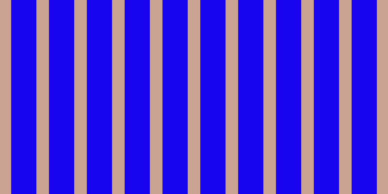 #1804ee, #caa393 vertical lines, twenty-six pixels wide, fifty-two pixels apart