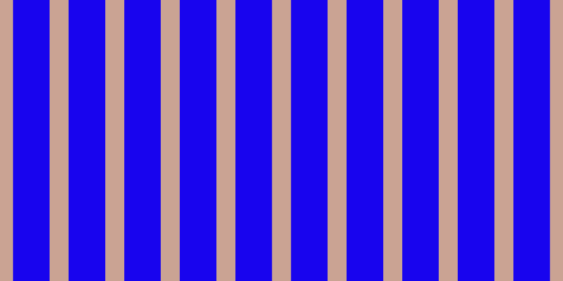 #1804ee, #caa393 vertical lines, twenty-seven pixels wide, fifty-two pixels apart