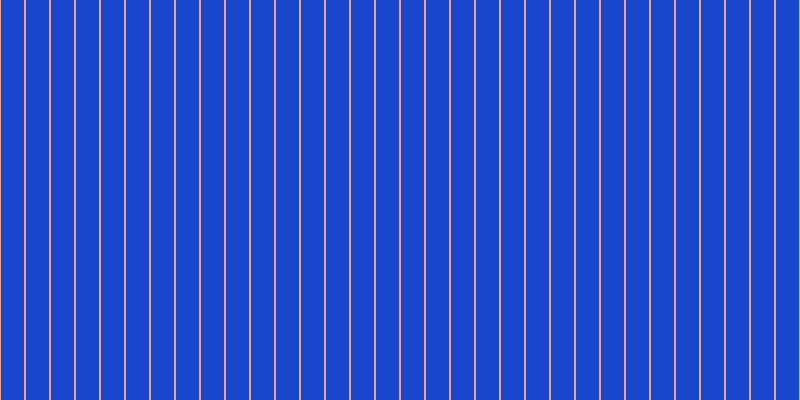 #1846cd, #eba393 vertical lines, two pixels wide, twenty-three pixels apart