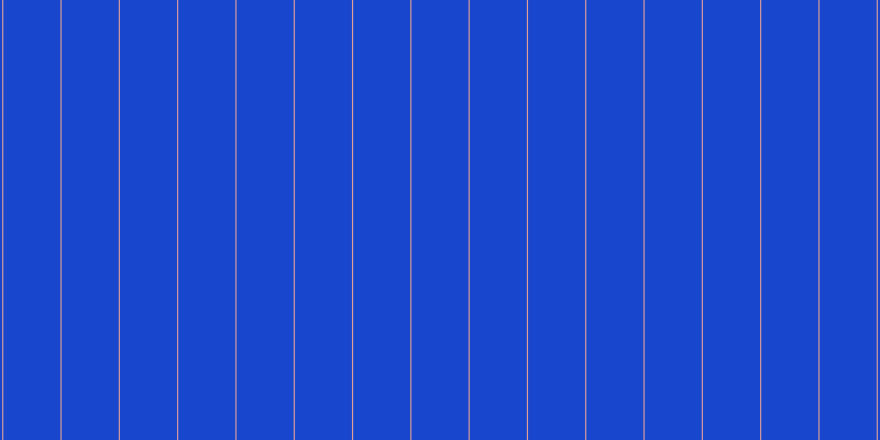 #1846cd, #eba393 vertical lines, one pixels wide, fifty-two pixels apart