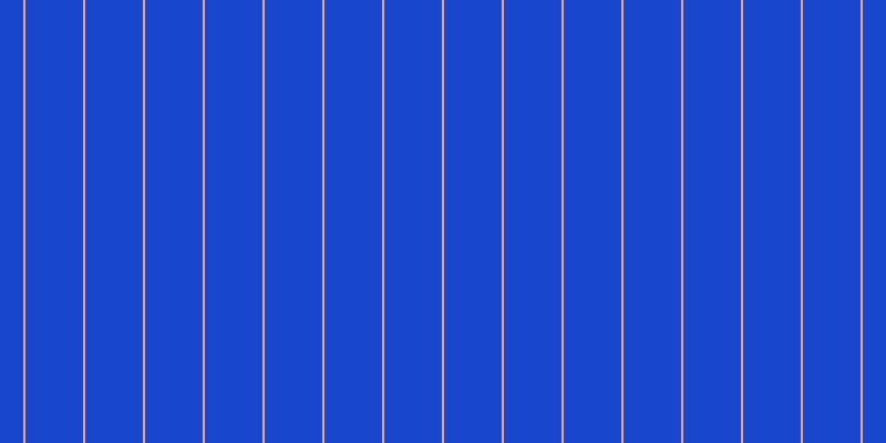 #1846cd, #eba393 vertical lines, two pixels wide, fifty-two pixels apart