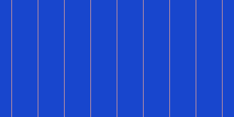 #1846cd, #eba393 vertical lines, two pixels wide, eighty-eight pixels apart