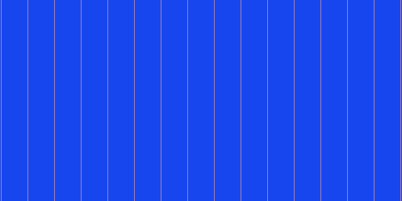 #1846ee, #eba393 vertical lines, one pixels wide, fifty-two pixels apart