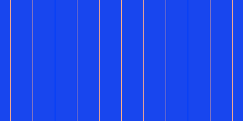 #1846ee, #eba393 vertical lines, two pixels wide, seventy-one pixels apart
