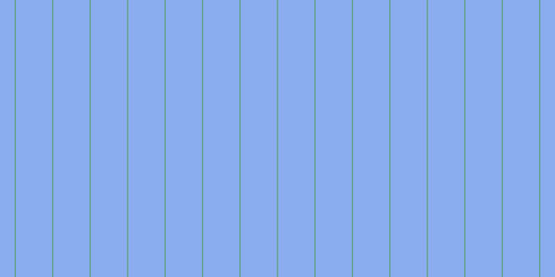 #185ae0 (50%), #67a393 vertical lines, two pixels wide, fifty-two pixels apart