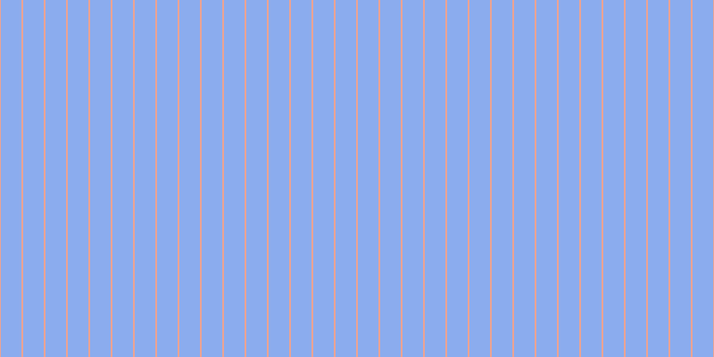 #185ae0 (50%), #eba393 vertical lines, two pixels wide, twenty-three pixels apart
