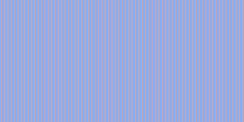 #185ae0 (50%), #eba393 vertical lines, two pixels wide, nine pixels apart