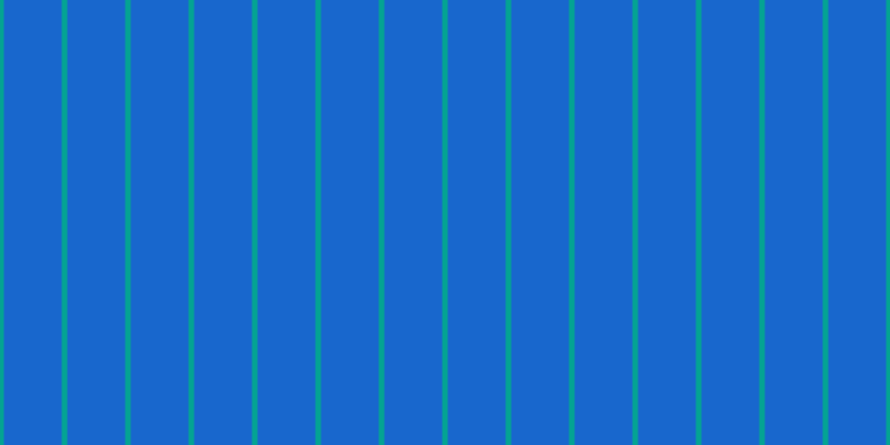 #1867cd, #04a393 vertical lines, five pixels wide, fifty-two pixels apart