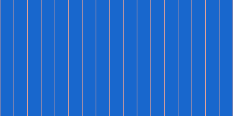 #1867cd, #eba393 vertical lines, two pixels wide, forty-five pixels apart