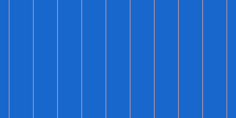 #1867cd, #eba393 vertical lines, two pixels wide, eighty pixels apart