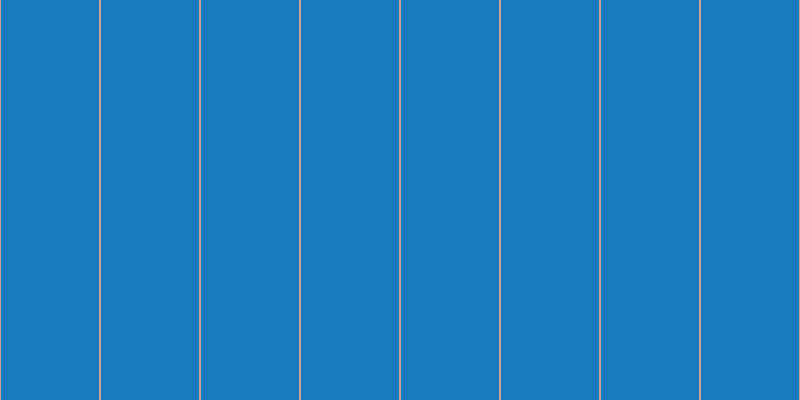 #187bbf, #caa393 vertical lines, two pixels wide, ninety-eight pixels apart