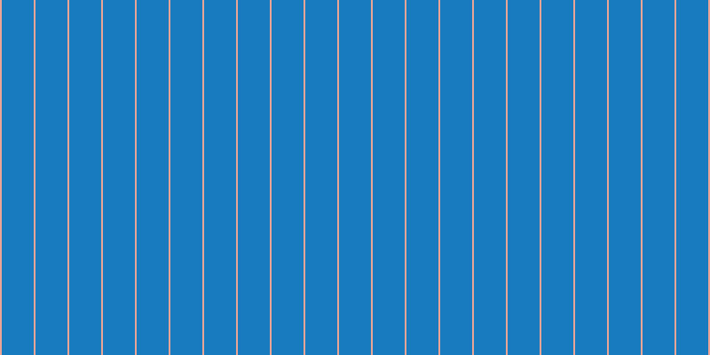 #187bbf, #eba393 vertical lines, two pixels wide, thirty-six pixels apart