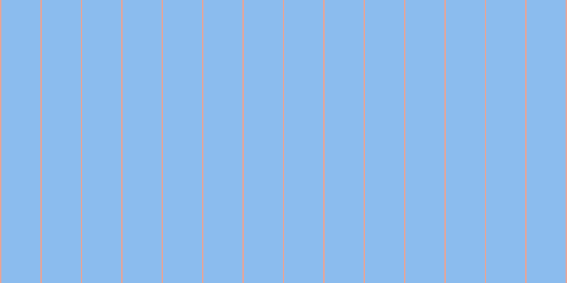 #187be0 (50%), #eba393 vertical lines, two pixels wide, fifty-five pixels apart