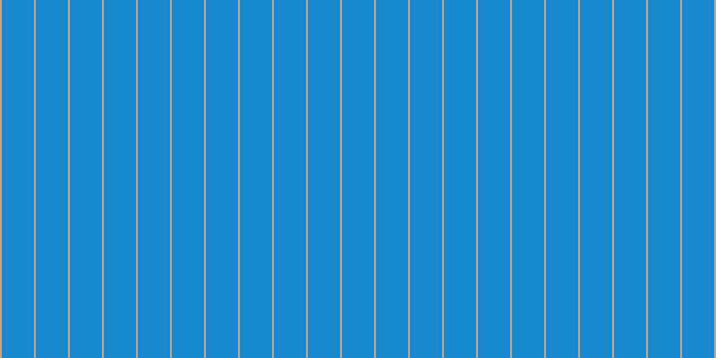 #1888cd, #caa393 vertical lines, two pixels wide, thirty-six pixels apart