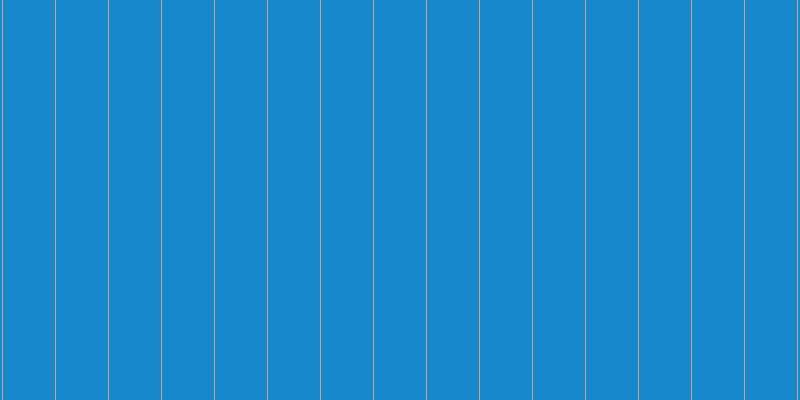 #1888cd, #caa393 vertical lines, one pixels wide, fifty-two pixels apart