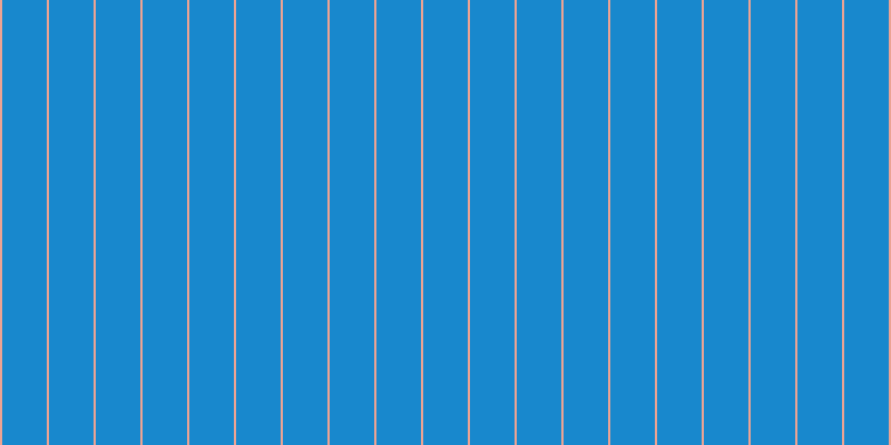 #1888cd, #eba393 vertical lines, two pixels wide, forty pixels apart