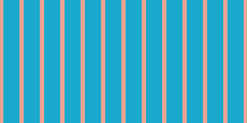 #18a9cd, #eba393 vertical lines, fourteen pixels wide, fifty-two pixels apart