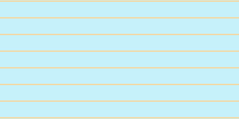 #18caee (25%), #fcd393 horizontal lines, four pixels wide, fifty-two pixels apart