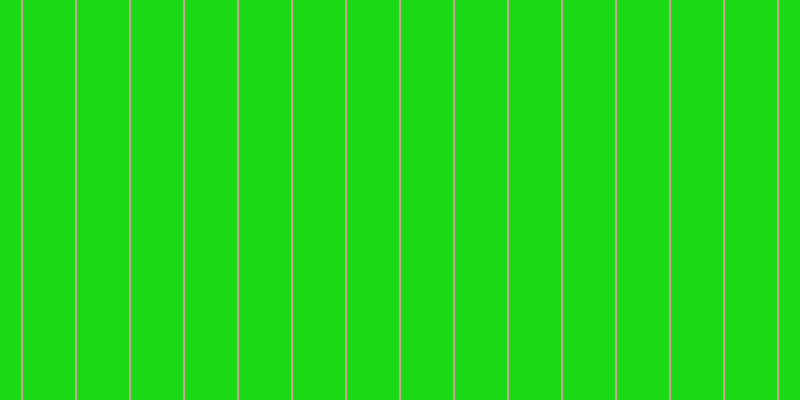 #18d913, #caa393 vertical lines, two pixels wide, fifty-two pixels apart