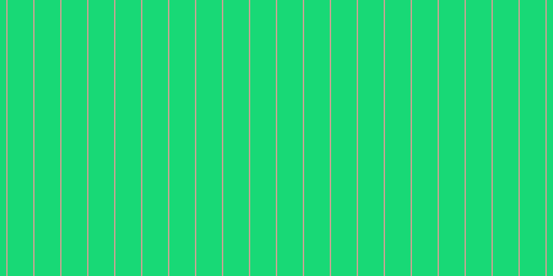 #18d976, #caa393 vertical lines, two pixels wide, thirty-seven pixels apart