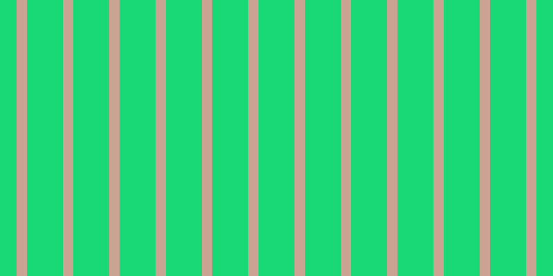 #18d976, #caa393 vertical lines, fifteen pixels wide, fifty-two pixels apart