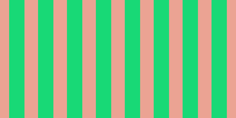 #18d976, #eba393 vertical lines, forty-six pixels wide, fifty-two pixels apart