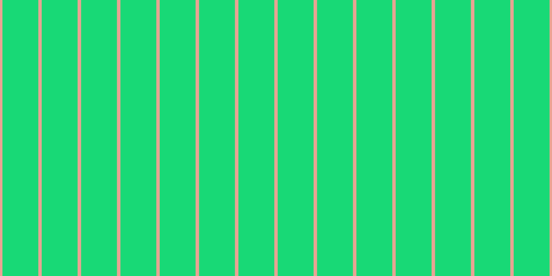 #18d976, #eba393 vertical lines, five pixels wide, fifty-two pixels apart