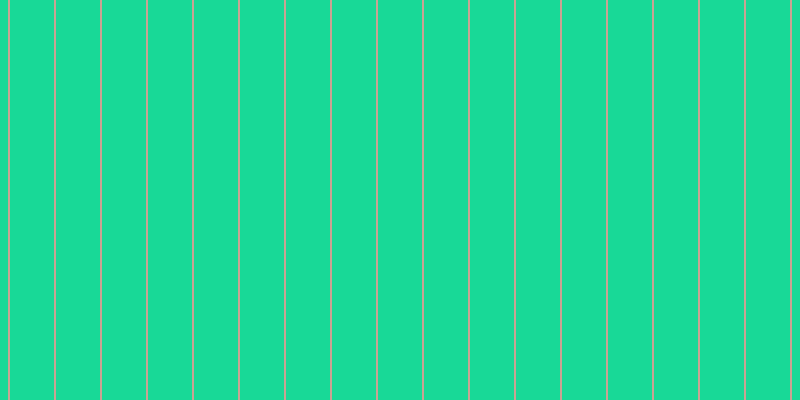 #18d997, #caa393 vertical lines, two pixels wide, forty-four pixels apart
