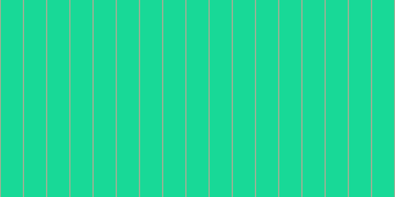 #18d997, #caa393 vertical lines, two pixels wide, forty-five pixels apart