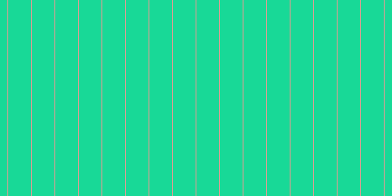 #18d997, #caa393 vertical lines, two pixels wide, forty-six pixels apart