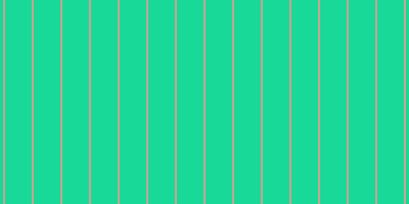 #18d997, #caa393 vertical lines, four pixels wide, fifty-two pixels apart