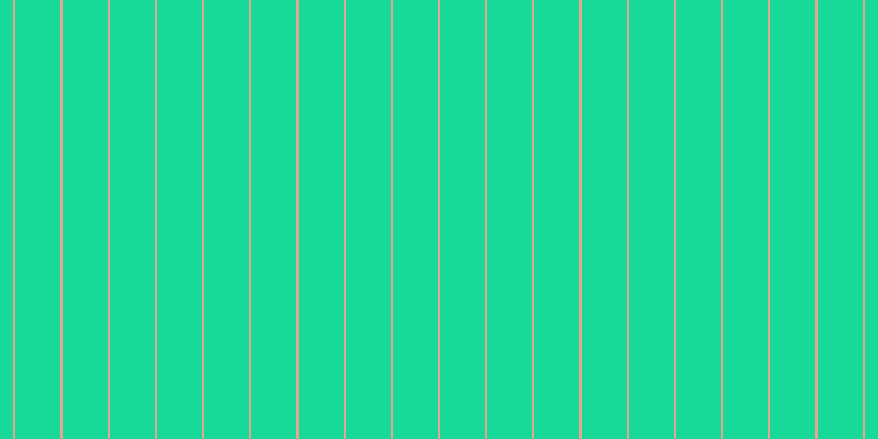 #18d997, #eba393 vertical lines, two pixels wide, forty-one pixels apart