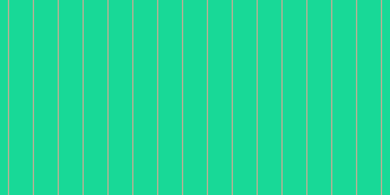 #18d997, #eba393 vertical lines, two pixels wide, forty-nine pixels apart