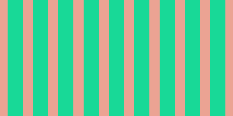 #18d997, #eba393 vertical lines, thirty-five pixels wide, fifty-two pixels apart