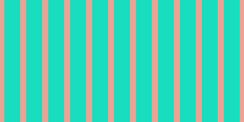 #18debf, #eba393 vertical lines, twenty pixels wide, fifty-two pixels apart