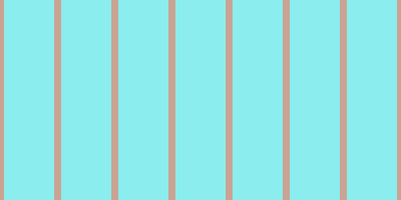 #18dee0 (50%), #caa393 vertical lines, fourteen pixels wide, one hundred pixels apart