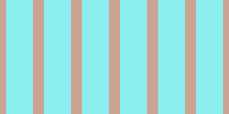#18dee0 (50%), #caa393 vertical lines, thirty-eight pixels wide, ninety-five pixels apart