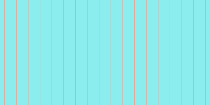 #18dee0 (50%), #eba393 vertical lines, two pixels wide, forty-three pixels apart