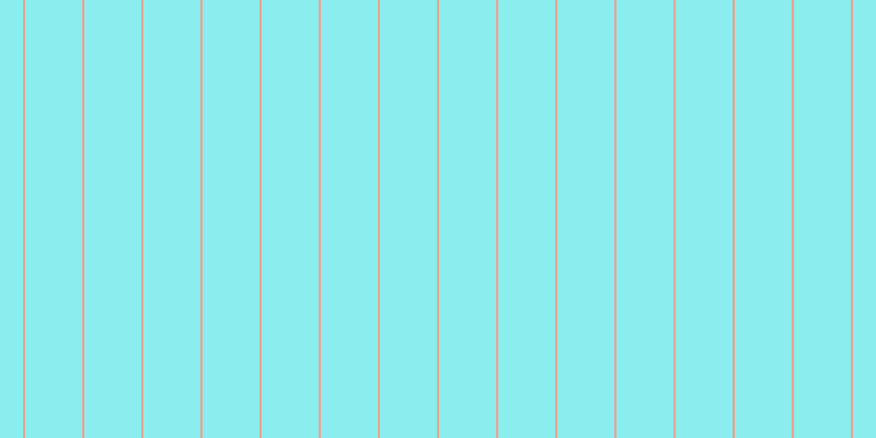 #18dee0 (50%), #eba393 vertical lines, two pixels wide, fifty-two pixels apart