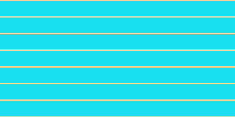 #18deef, #fcd393 horizontal lines, five pixels wide, fifty-two pixels apart